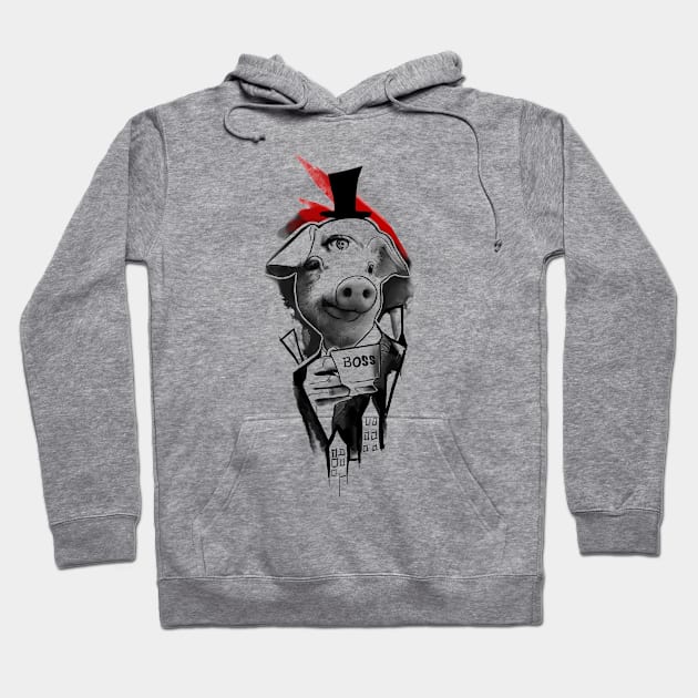 Boss pig Hoodie by TattooShirts